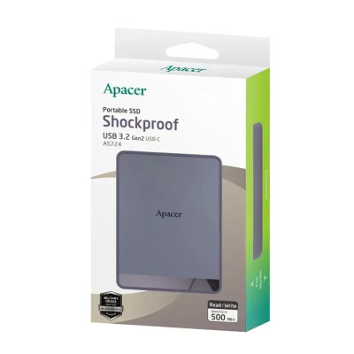 Портативний SSD Apacer AS724 512 GB USB 3.2 Gen.2 Type-C Read/Write 500MB/s Mauve