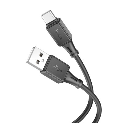 Кабель HOCO X101 Assistant silicone charging data cable Type-C Black