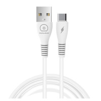 Кабель WUW-X195 USB Type-C 2,4A 1m white Кабель WUW-X195 USB Type-C 2,4A 1m white