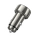 Автомобільний зарядний пристрій HOCO Z50 Leader 48W dual-port PD30W+QC3.0 car charger with digital display Metal Grey Автомобільний зарядний пристрій HOCO Z50 Leader 48W dual-port PD30W+QC3.0 car charger with digital display Metal Grey