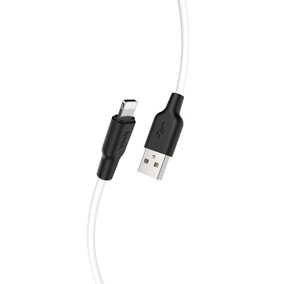 Кабель HOCO X21 Plus USB to iP 2.4A, 2m, silicone, silicone connectors, Black+White Кабель HOCO X21 Plus USB to iP 2.4A, 2m, silicone, silicone connectors, Black+White