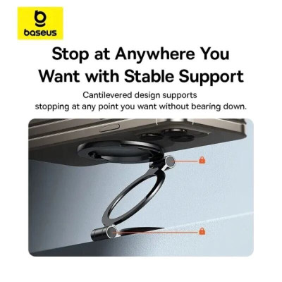 Автотримач для телефона Baseus MagPro Series II Magnetic Car Mount Stick-on Version Cosmic Black