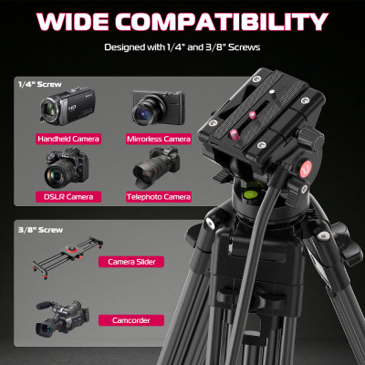 Штатив Ulanzi MT-81 Tripod (80-155cm) Black