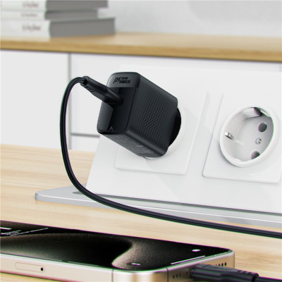 Мережевий зарядний пристрій ACEFAST A82 PD20W GaN single USB-C charger Black Мережевий зарядний пристрій ACEFAST A82 PD20W GaN single USB-C charger Black