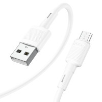 Кабель HOCO X83 USB to Micro 2.4A, 1m, PVC, PVC connectors, White Кабель HOCO X83 USB to Micro 2.4A, 1m, PVC, PVC connectors, White