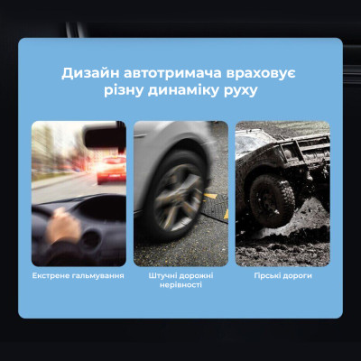 Автотримач для телефона Baseus Steel Cannon pro Solar Electric Car Mount Black