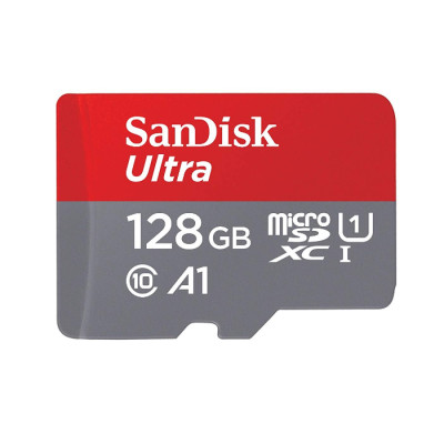 Карта пам'яті microSDXC (UHS-1) SanDisk Ultra 128Gb class 10 A1 (100Mb/s)