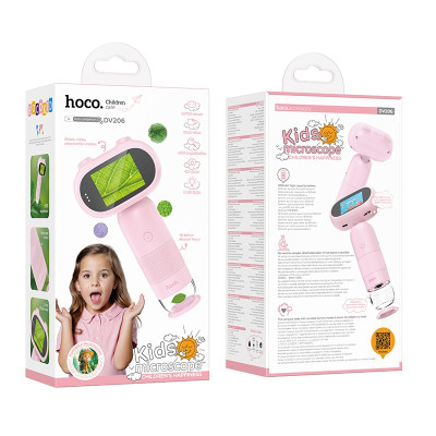 Дитячий мікроскоп HOCO DV206 800 mAh Children microscope Pink