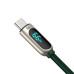Кабель Baseus Display Fast Charging Data Cable USB to Type-C 66W 2m Green