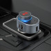 АЗП з FM-модулятором HOCO E72 Alegria PD30W car BT FM transmitter Metal Gray