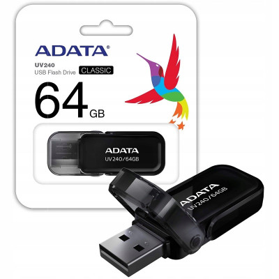 Флеш-накопичувач ADATA USB 2.0 AUV 240 64Gb Black
