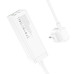 Мережевий подовжувач HOCO AC10A Barry PD65W GaN (2C2A with 1 socket) desktop charger White Мережевий подовжувач HOCO AC10A Barry PD65W GaN (2C2A with 1 socket) desktop charger White