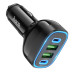 Автомобільний зарядний пристрій HOCO NZ11 Guide PD72W(2C2A) car charger Black Автомобільний зарядний пристрій HOCO NZ11 Guide PD72W(2C2A) car charger Black