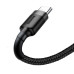 Кабель Baseus Cafule Cable USB For Type-C 3A 1m Gray+Black Кабель Baseus Cafule Cable USB For Type-C 3A 1m Gray+Black