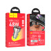 Автомобільний зарядний пристрій HOCO Z50 Leader 48W dual-port PD30W+QC3.0 car charger with digital display Metal Grey Автомобільний зарядний пристрій HOCO Z50 Leader 48W dual-port PD30W+QC3.0 car charger with digital display Metal Grey