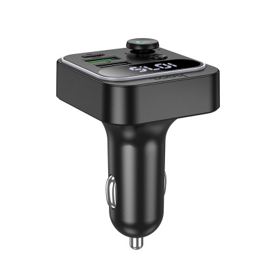 АЗП з FM-модулятором HOCO E85 Tiger PD20W+QC3.0 car BT FM transmitter Black АЗП з FM-модулятором HOCO E85 Tiger PD20W+QC3.0 car BT FM transmitter Black