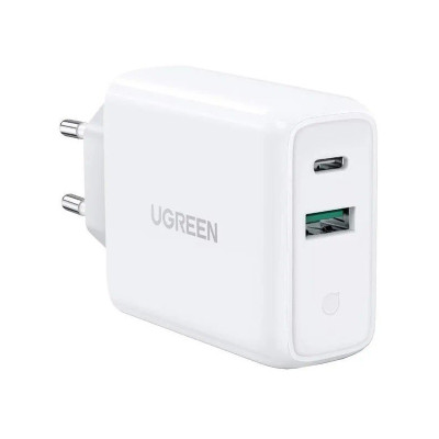 Мережевий зарядний пристрій UGREEN CD170 38W USB-C Wall Charger EU (White) (UGR-60468)