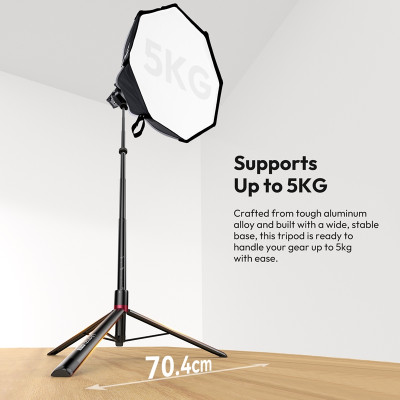 Стійка для світла складна Ulanzi AT-05 2M Heavy Duty Foldable Light Stand(48-200cm) Black Стійка для світла складна Ulanzi AT-05 2M Heavy Duty Foldable Light Stand(48-200cm) Black