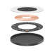 Бездротовий зарядний пристрій Baseus Simple 2 Wireless Charger 15W Cluster Black（Include: Cable Type-C To Type-C 24W 12V/2A 1m Cluster Black)