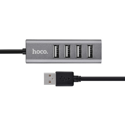 USB-хаб HOCO HB1 4USB Line machine Tarnish
