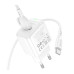 Мережевий зарядний пристрій з кабелем BOROFONE BAS42A Potential single-port QC3.0 charger set(Type-C) 18W White Мережевий зарядний пристрій з кабелем BOROFONE BAS42A Potential single-port QC3.0 charger set(Type-C) 18W White