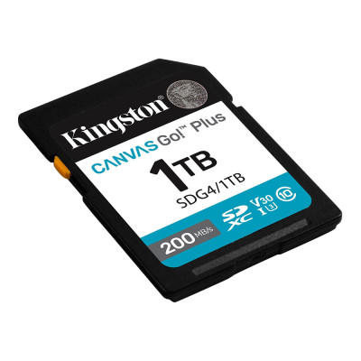 Карта пам'яті SDXC (UHS-1 U3) Kingston Canvas Go! Plus 1Tb class 10 A2 V30 (R200MB/s, W160MB/s)