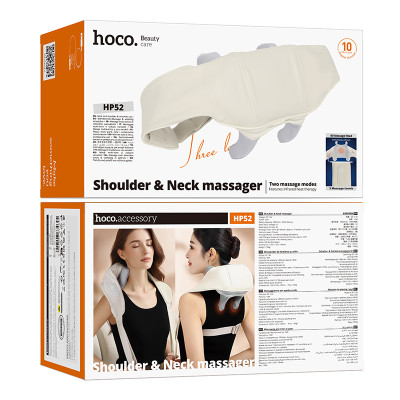 Масажер HOCO HP52 1800 mAh Shoulder and neck massager Beige Масажер HOCO HP52 1800 mAh Shoulder and neck massager Beige