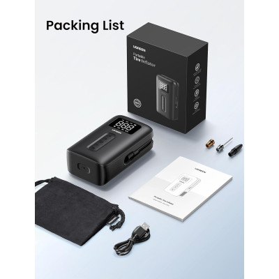 Автомобільний насос UGREEN CD259 Portable Tire Inflator Автомобільний насос UGREEN CD259 Portable Tire Inflator