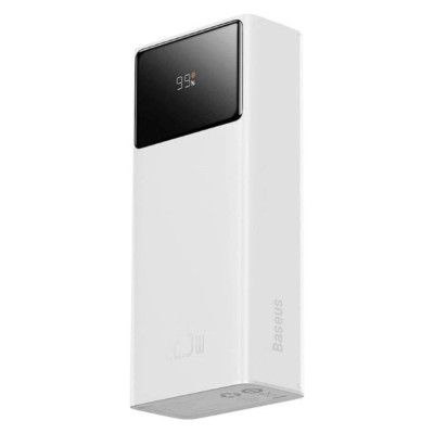Зовнішній акумулятор Baseus Star-Lord Digital Display Fast Charge Power Bank 30000mAh 22.5W White(With Simple Series Charging Cable USB to Type-C 3A 0 Зовнішній акумулятор Baseus Star-Lord Digital Display Fast Charge Power Bank 30000mAh 22.5W White(With Simple Series Charging Cable USB to Type-C 3A 0