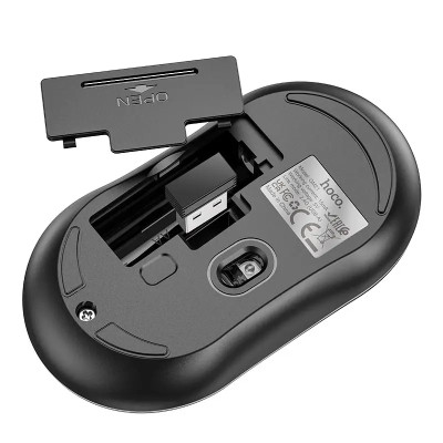 Маніпулятор миша HOCO GM21 Platinum 2.4G business wireless mouse Black Yellow Маніпулятор миша HOCO GM21 Platinum 2.4G business wireless mouse Black Yellow