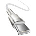 Кабель Baseus Cafule Series Metal Data Cable Type-C to Type-C 100W 1m White Кабель Baseus Cafule Series Metal Data Cable Type-C to Type-C 100W 1m White