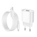 Мережевий зарядний пристрій з кабелем HOCO C109A Fighter single port QC3.0 charger set(Micro) White Мережевий зарядний пристрій з кабелем HOCO C109A Fighter single port QC3.0 charger set(Micro) White