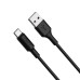Кабель HOCO X25 USB to Type-C 2A, 1m, PVC, PVC connectors, Black Кабель HOCO X25 USB to Type-C 2A, 1m, PVC, PVC connectors, Black