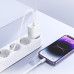 Мережевий зарядний пристрій з кабелем BOROFONE BA99A Breeze single port PD20W charger set(C to iP) White Мережевий зарядний пристрій з кабелем BOROFONE BA99A Breeze single port PD20W charger set(C to iP) White