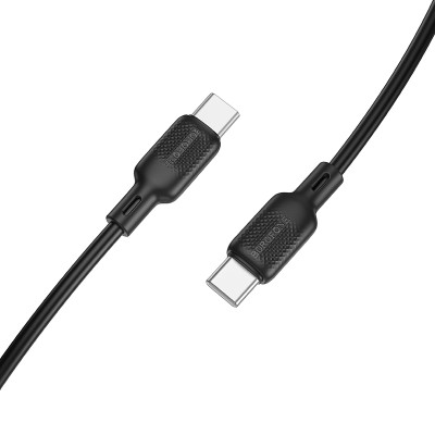 Кабель BOROFONE BX113 Lenny 60W silicone charging data cable C to C(L=2M) Black Кабель BOROFONE BX113 Lenny 60W silicone charging data cable C to C(L=2M) Black