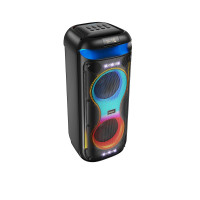 Портативна колонка HOCO HA13 Pro Ramon outdoor BT speaker with two wireless microphones Black