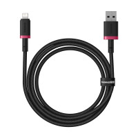 Кабель Baseus Dura Series Fast Charging Cable USB to iP 2.4A 1m Red+Black Кабель Baseus Dura Series Fast Charging Cable USB to iP 2.4A 1m Red+Black