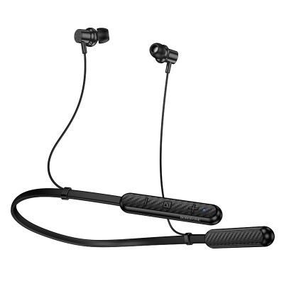 Бездротові спортивні навушники BOROFONE BE72 Sun neck hanging BT earphones Black Бездротові спортивні навушники BOROFONE BE72 Sun neck hanging BT earphones Black