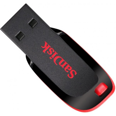 Флеш-накопичувач SanDisk USB 2.0 Cruzer Blade 16Gb Black/Red Флеш-накопичувач SanDisk USB 2.0 Cruzer Blade 16Gb Black/Red
