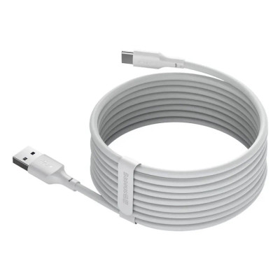 Кабель Baseus Simple Wisdom Data Cable Kit USB to Type-C 5A (2PCS/Set)1.5m White Кабель Baseus Simple Wisdom Data Cable Kit USB to Type-C 5A (2PCS/Set)1.5m White