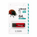 Флеш-накопичувач Wibrand USB 3.2 Gen1 Ladybug 64GB Red Флеш-накопичувач Wibrand USB 3.2 Gen1 Ladybug 64GB Red