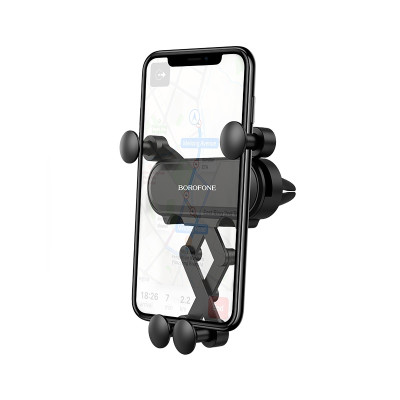 Автотримач для телефона BOROFONE BH18 Journey series in-car phone holder, carbon fiber pattern durable Автотримач для телефона BOROFONE BH18 Journey series in-car phone holder, carbon fiber pattern durable
