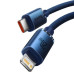 Кабель Baseus Crystal Shine Series Fast Charging Data Cable Type-C to iP 20W 1.2m Blue Кабель Baseus Crystal Shine Series Fast Charging Data Cable Type-C to iP 20W 1.2m Blue