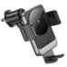Автотримач для телефона з БЗП HOCO HW13 Speed wireless fast charging car holder(air outlet) Black Metal Gray