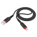 Кабель HOCO X59 USB to Micro 2.4A, 1m, nylon, TPE connectors, Black Кабель HOCO X59 USB to Micro 2.4A, 1m, nylon, TPE connectors, Black