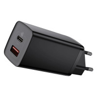 Мережевий зарядний пристрій Baseus GaN2 Lite Quick Charger C+U 65W EU Black
