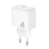 Мережевий зарядний пристрій BOROFONE BAS43A Potential single-port PD20W charger(EU) White Мережевий зарядний пристрій BOROFONE BAS43A Potential single-port PD20W charger(EU) White