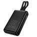 Зовнішній акумулятор HOCO J162A Full power 22.5W+PD20W fully compatible power bank with two cables(20000mAh) Black