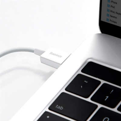 Кабель Baseus Superior Series Fast Charging Data Cable USB to iP 2.4A 2m White Кабель Baseus Superior Series Fast Charging Data Cable USB to iP 2.4A 2m White