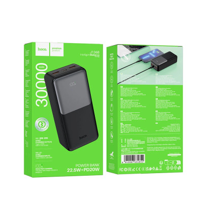 Зовнішній акумулятор HOCO J136B Sirui 22.5W+PD20W fully compatible power bank (30000mAh) Black